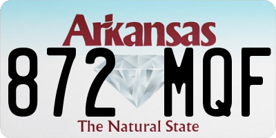 AR license plate 872MQF