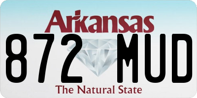 AR license plate 872MUD
