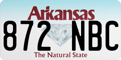 AR license plate 872NBC