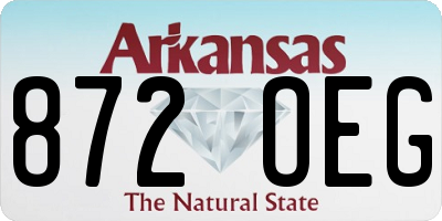 AR license plate 872OEG