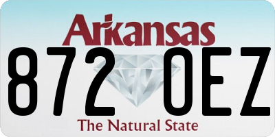 AR license plate 872OEZ