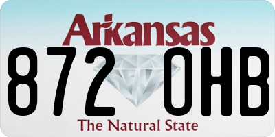 AR license plate 872OHB