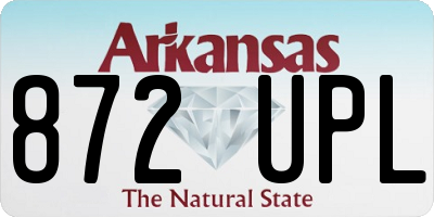 AR license plate 872UPL