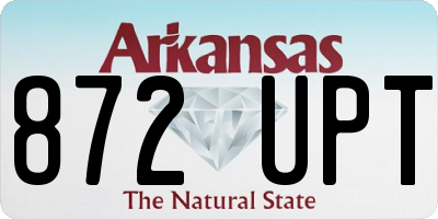 AR license plate 872UPT