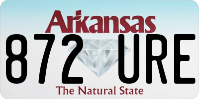 AR license plate 872URE