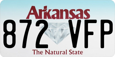 AR license plate 872VFP
