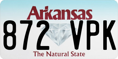AR license plate 872VPK