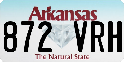 AR license plate 872VRH