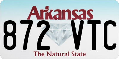 AR license plate 872VTC