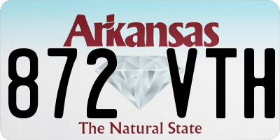AR license plate 872VTH