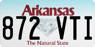 AR license plate 872VTI