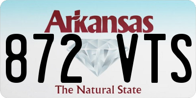 AR license plate 872VTS