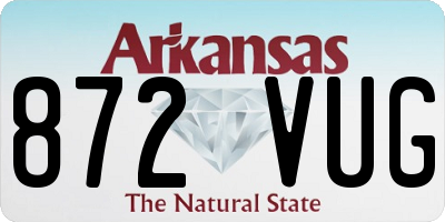 AR license plate 872VUG