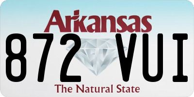 AR license plate 872VUI