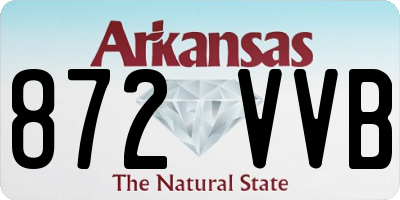 AR license plate 872VVB