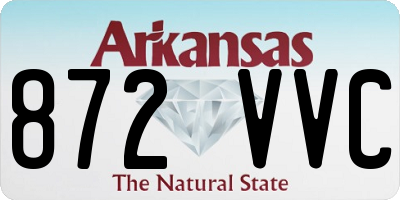 AR license plate 872VVC