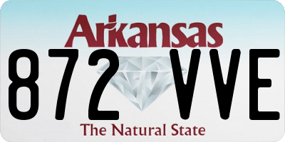 AR license plate 872VVE