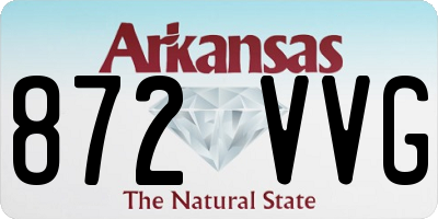 AR license plate 872VVG