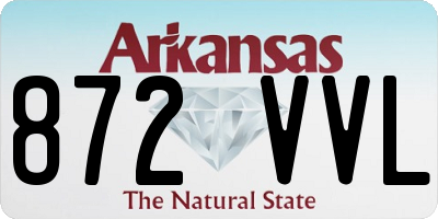 AR license plate 872VVL