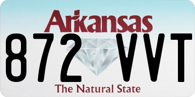 AR license plate 872VVT