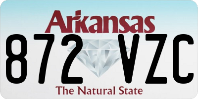 AR license plate 872VZC