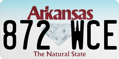 AR license plate 872WCE