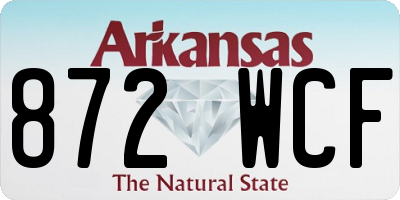 AR license plate 872WCF