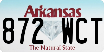AR license plate 872WCT
