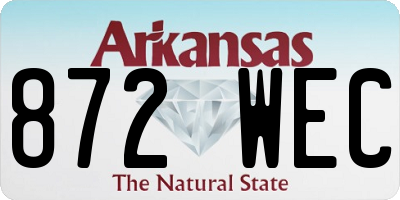 AR license plate 872WEC