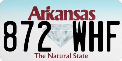 AR license plate 872WHF