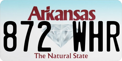 AR license plate 872WHR