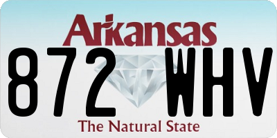 AR license plate 872WHV