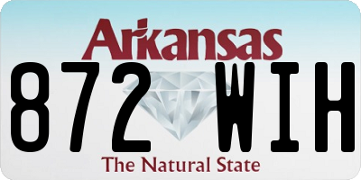 AR license plate 872WIH