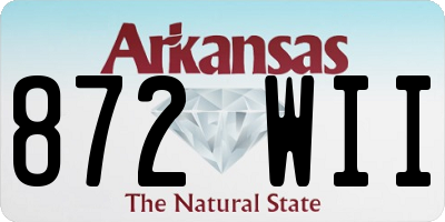 AR license plate 872WII