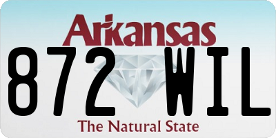 AR license plate 872WIL
