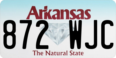 AR license plate 872WJC