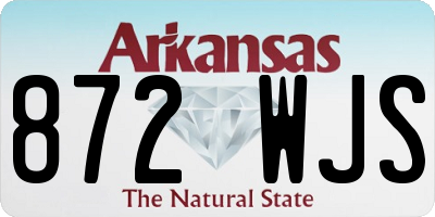 AR license plate 872WJS