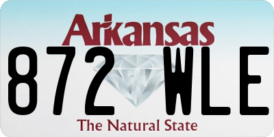 AR license plate 872WLE