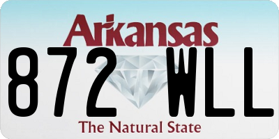 AR license plate 872WLL