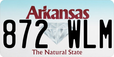 AR license plate 872WLM
