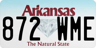 AR license plate 872WME