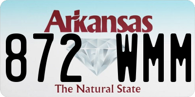 AR license plate 872WMM
