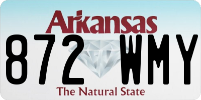 AR license plate 872WMY