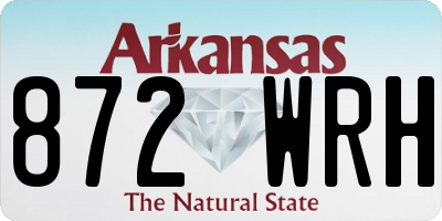 AR license plate 872WRH