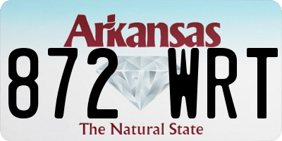 AR license plate 872WRT