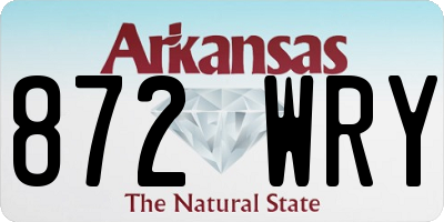AR license plate 872WRY
