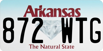 AR license plate 872WTG