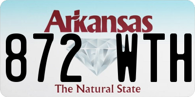 AR license plate 872WTH