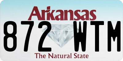 AR license plate 872WTM