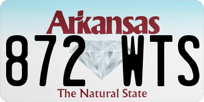 AR license plate 872WTS